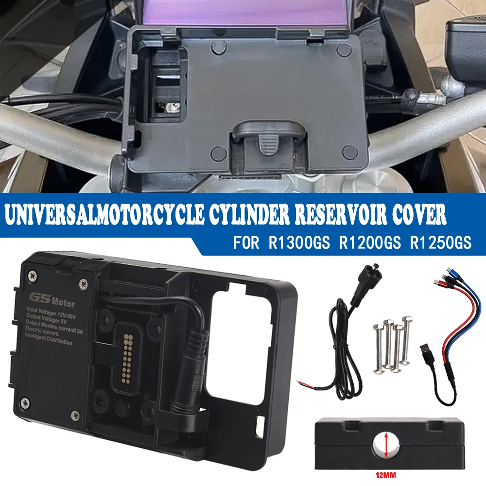 

F700GS f800GS Mobile phone Navigation phone bracket USB charging For BMW R1200GS 2013-2017 R1250GS 2019 F750GS F850GS CRF 1000L
