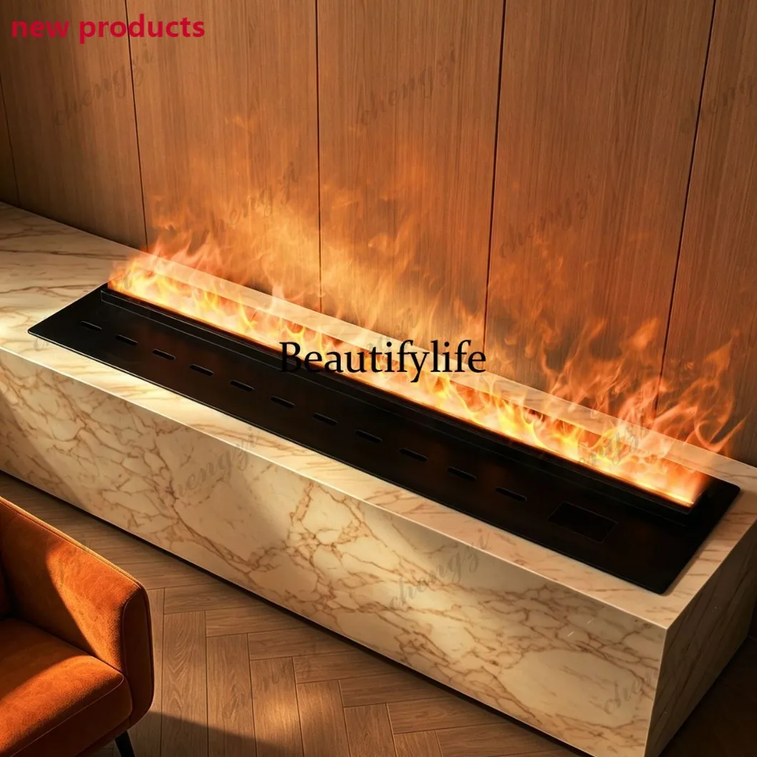 Atomizing Fireplace 201 All Stainless Steel Flame Color Electronic Decorative Cabinet FireplaceA68