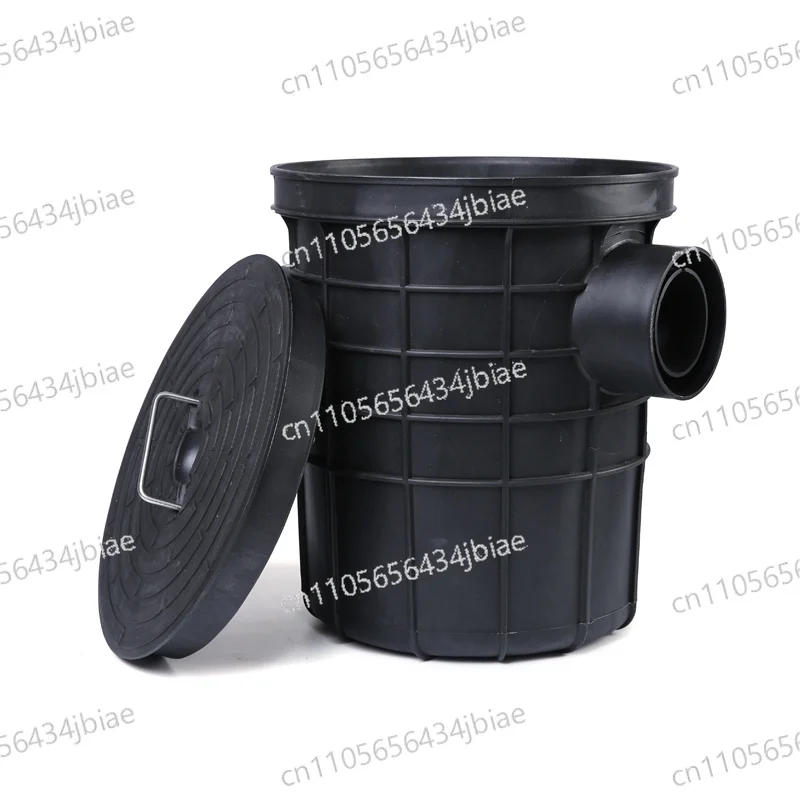 Drain Kitchen Wastewater Treatment For Underground Oil Water Separator Plastic Grease Trap Grease Interceptor Hair Collector