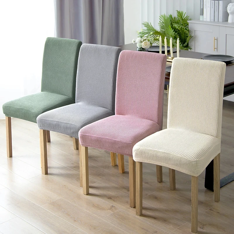 Elastic Jacquard Chair Cover for Dining Room Universal Chair Covers House Seat Seatch Lving Room Home Stool Cover 1pcs/4pcs/6pcs