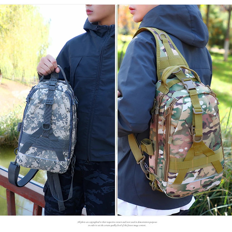 Sport Brust Tasche Wasserdichte Outdoor Multifunktionale Nylon Angeln Reisen Radfahren Wandern Camping Jagd Rucksack Taschen Für Männer