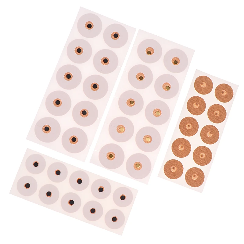 10 Pcs/Sheets Gold-plated Magnetic Beads Pellets Ear Points Stickers Acupuncture Relaxation Massage Probe Weight Loss Slim