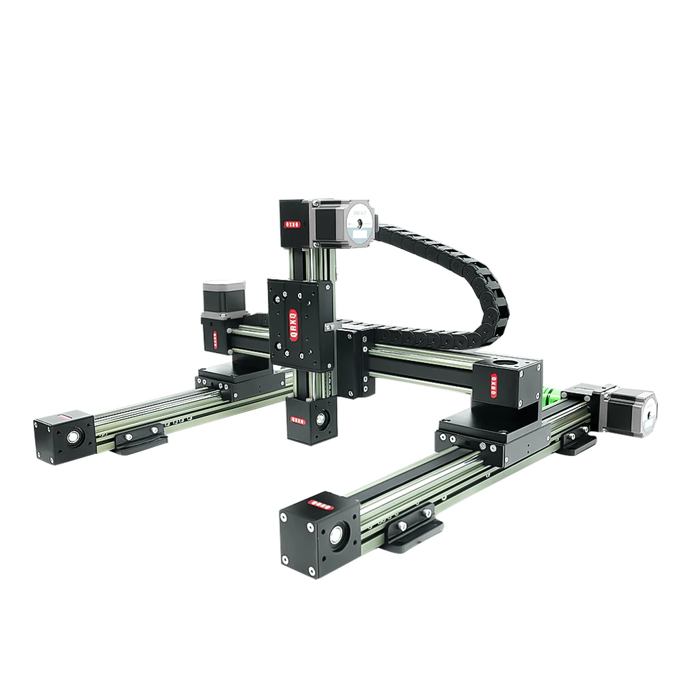 RXP45XYZ-L XYZ Gantry High Speed Low Noise Guide Double Rail Belt Drive Precision CNC Linear Actuator Linear Guide