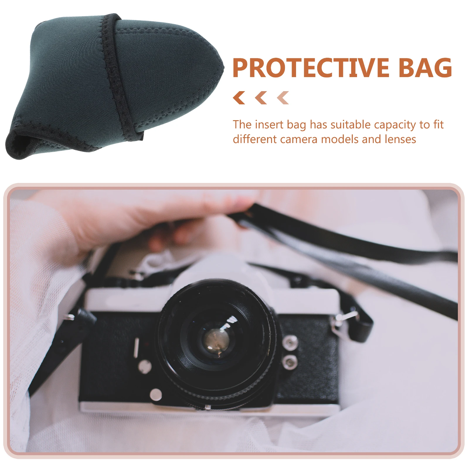 

Camera Inner Bag Soft Material DSLR Lens Flash Equipment Protective Case Cloth Insert Portable Storage Travel Accessories