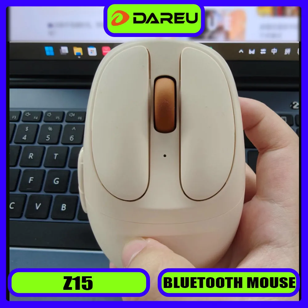 

DAREU Z15 Wireless Mouse Bluetooth Dual Mode Office Mice Long Battery Life Gamer Mouse Portable Pc Accessory Comfortable Gift