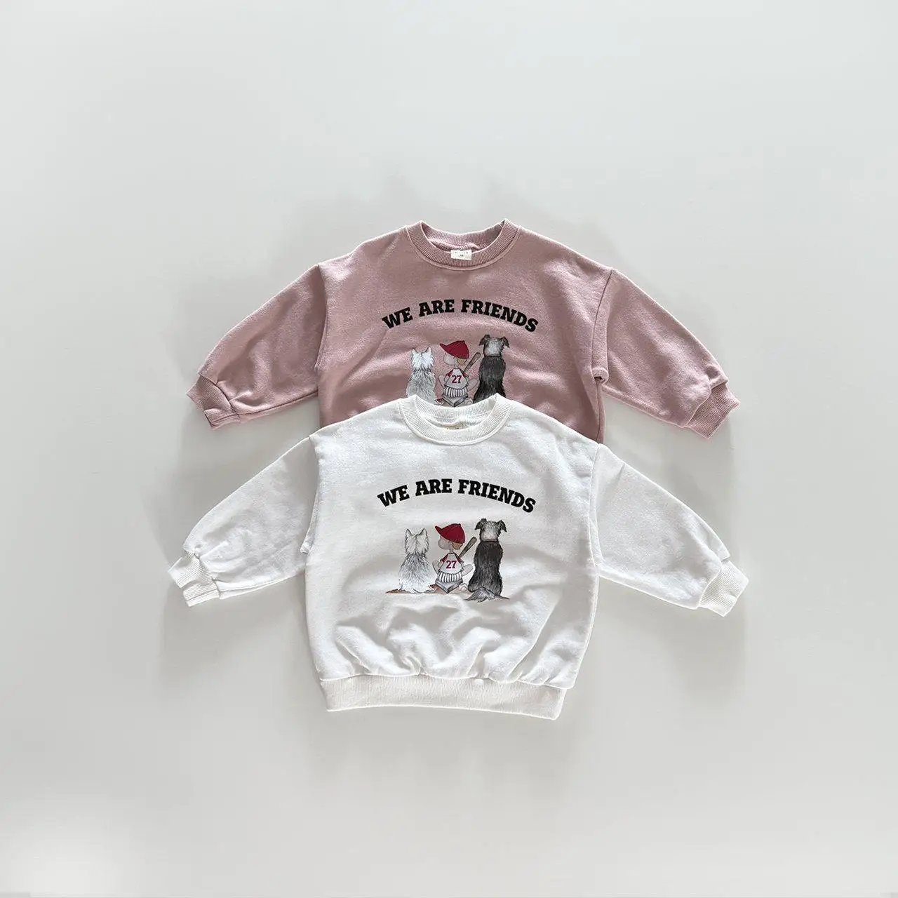 

2025 Autumn New Children Long Sleeve Sweatshirt Cartoon Print Baby Boys Casual Pullover Girls Cotton Sweatshirt Kids Clothes