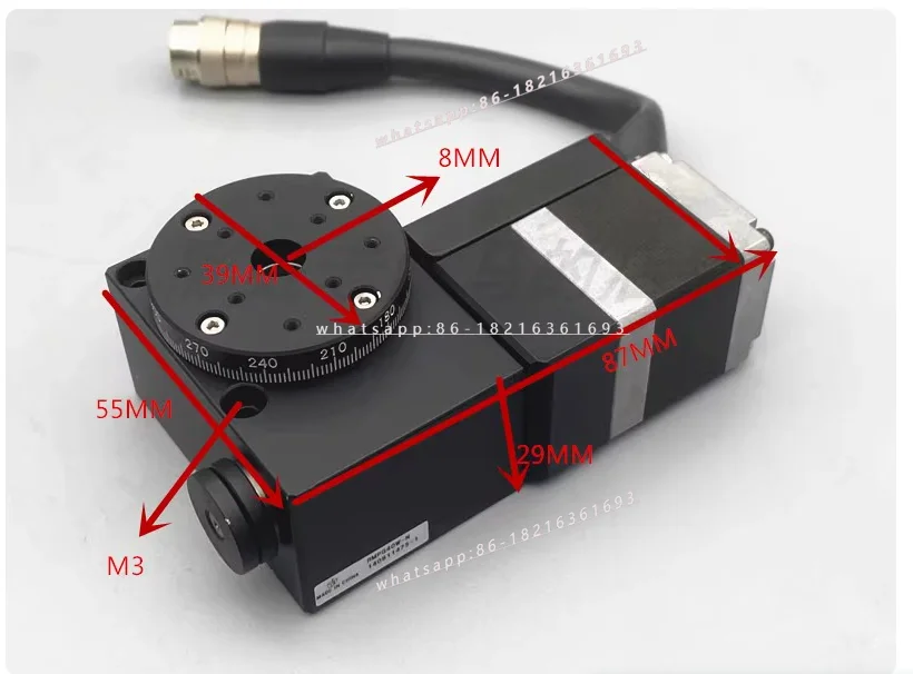 Optical R-axis Rotating Platform, Electric Turntable Accessories RMPG40W-N Sliding Table Accuracy 0.005 °