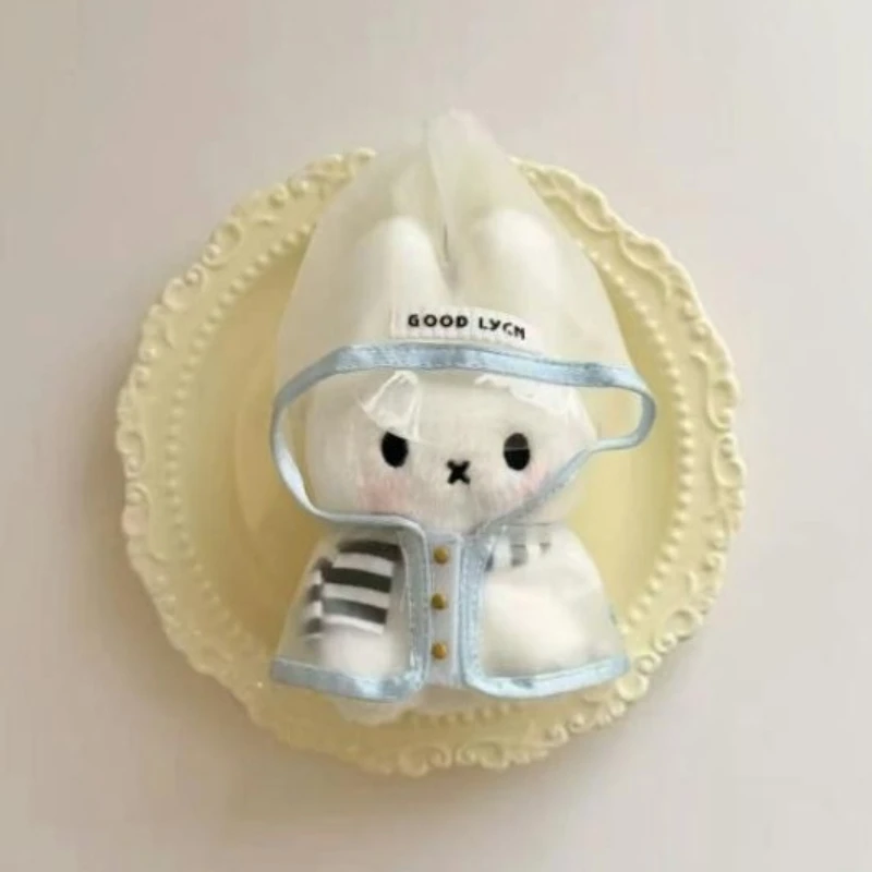 Miffy Raincoat Doll Keychain High Color Value Animation Cartoon Doll Shape Creative Girl Sweet Cute Bag Pendant Birthday Gift - view 6