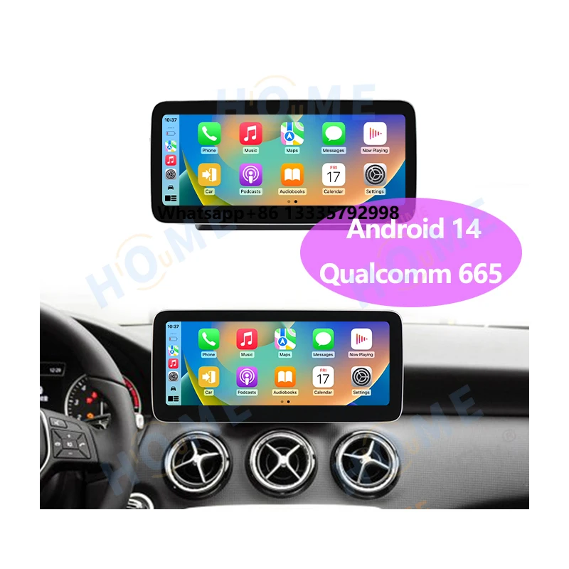 

Android14 Snapdragon 665 8 Core 128G Car DVD Radio Multimedia Player for Mercedes Benz C W204 GLC/V Class GPS Navigation Screen