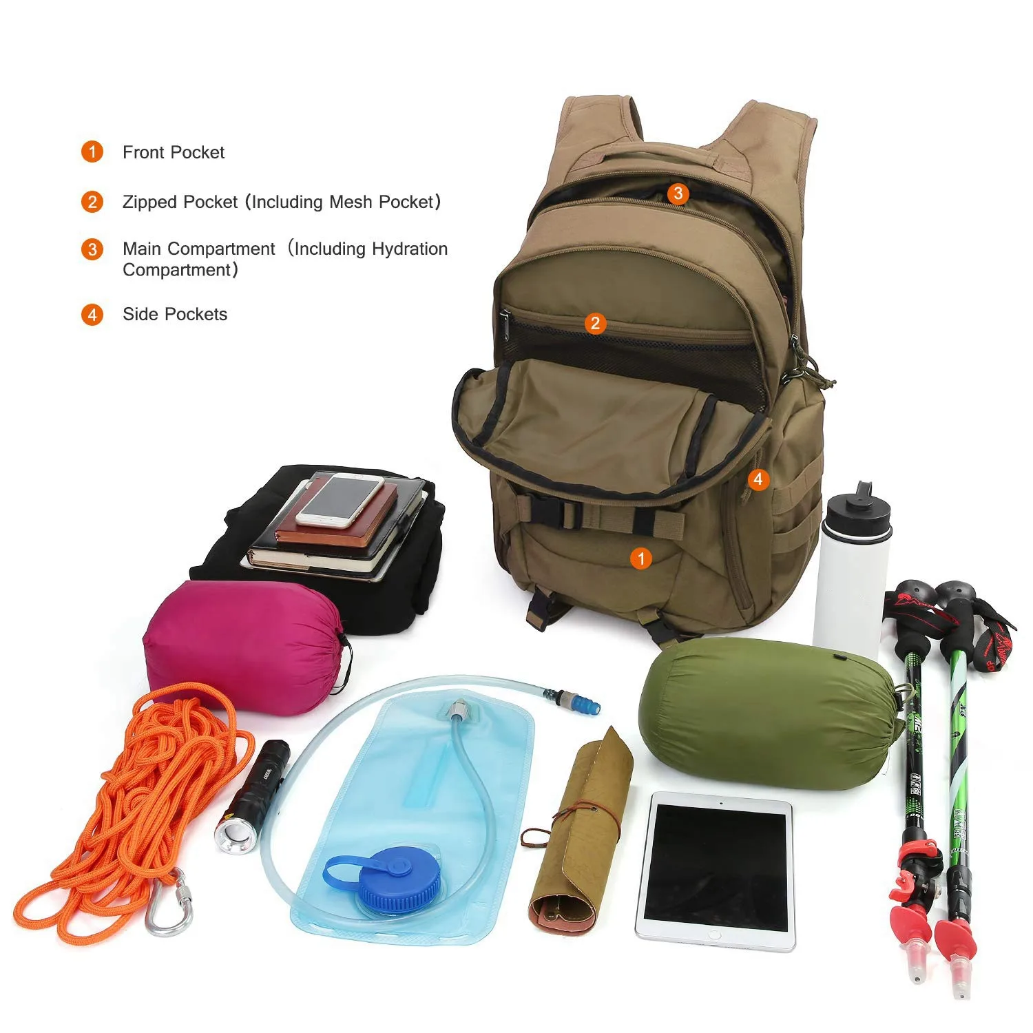 Backpacks Hiking Daypacks for Camping Hiking Traveling Motorcycle Ultra Packable Water Backpack