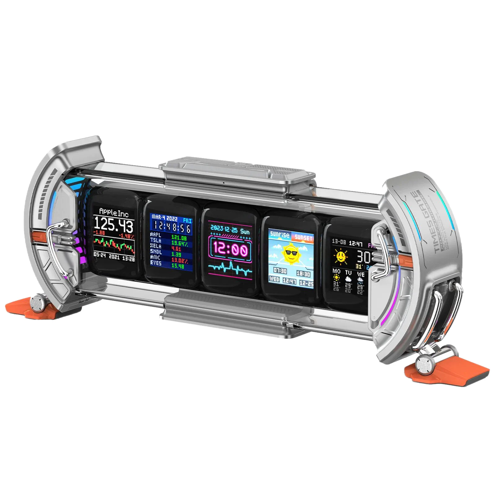 

Divoom Dot Sound Door of Time Glow Tube Clock Birthday Gift Boys Table Pixel Electric Light Annual Gift