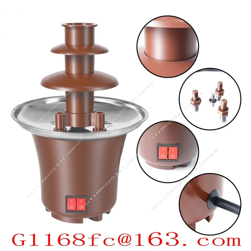 High Quality Professional Chocolate Fountain Machine Three-layer Household Dessert Machine