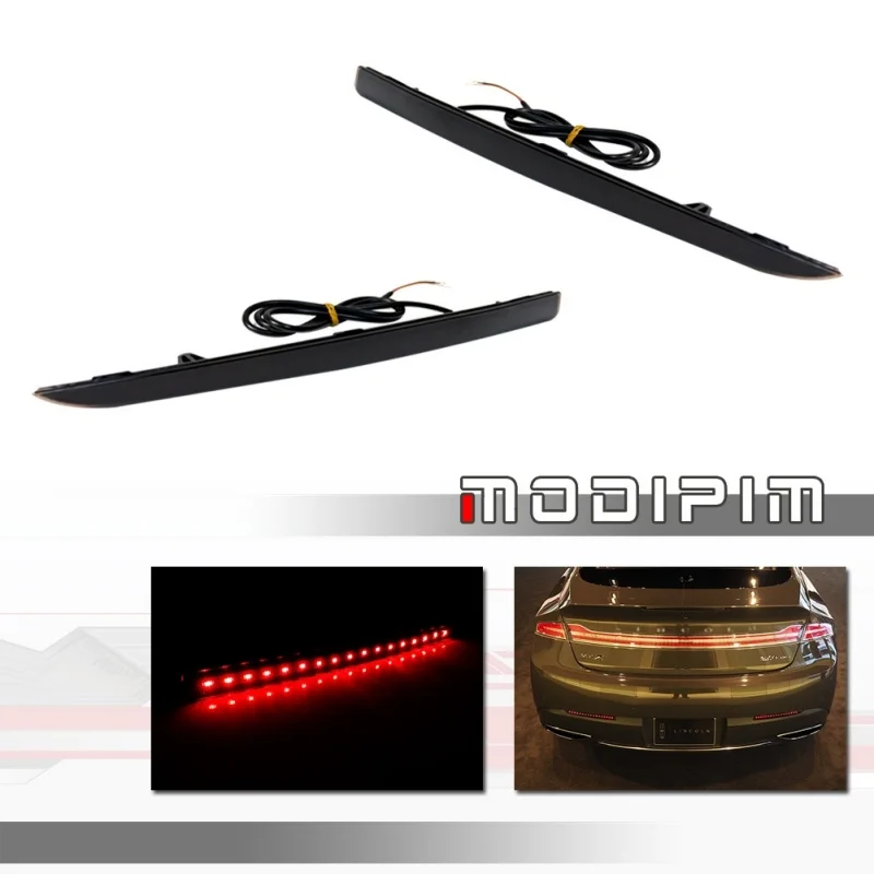 

Car Rear Bumper Reflector Tail/Brake Lights LED Rear Fog Lights w/ Sequential Turn Signal Lights For Lincoln MKZ 2013-2020 12V