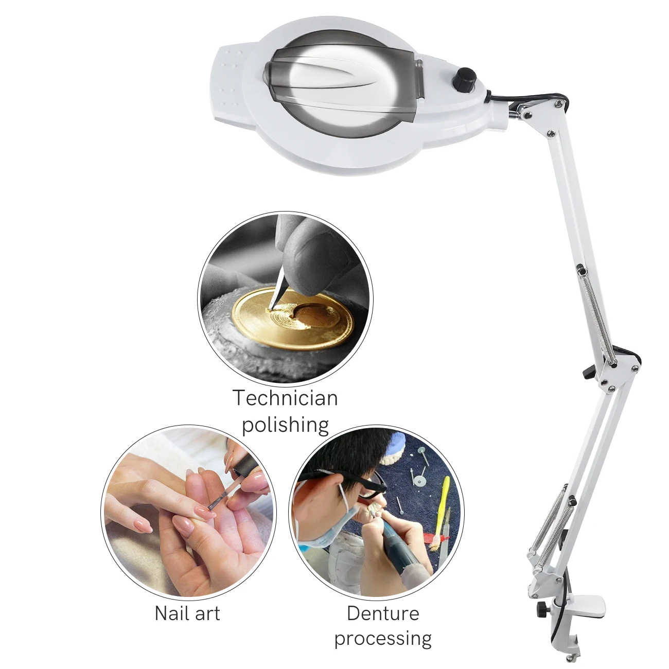 120LED NEW Illuminated Magnifier LED Magnifying Glass For Soldering Iron Magnifier Lamp Loupes Table Lamp/Skincare Beauty Tools