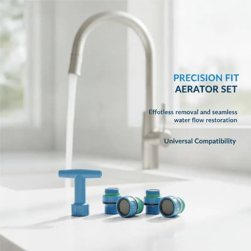 41Pcs Faucet Aerator Replacement Kit with 5 Sizes Removal Wrench Tools for Home Kitchen Bathroom Sink Maintenance