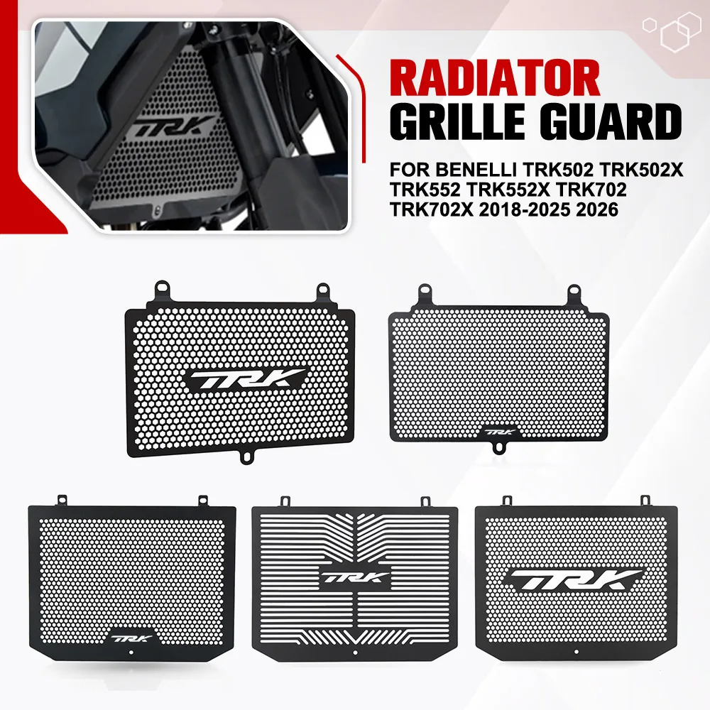 

For Benelli TRK502 TRK502X TRK552 TRK552X TRK702 TRK702X 2018-2025 2026 Motorcycle Radiator Grille Guard Protection Cover Guard