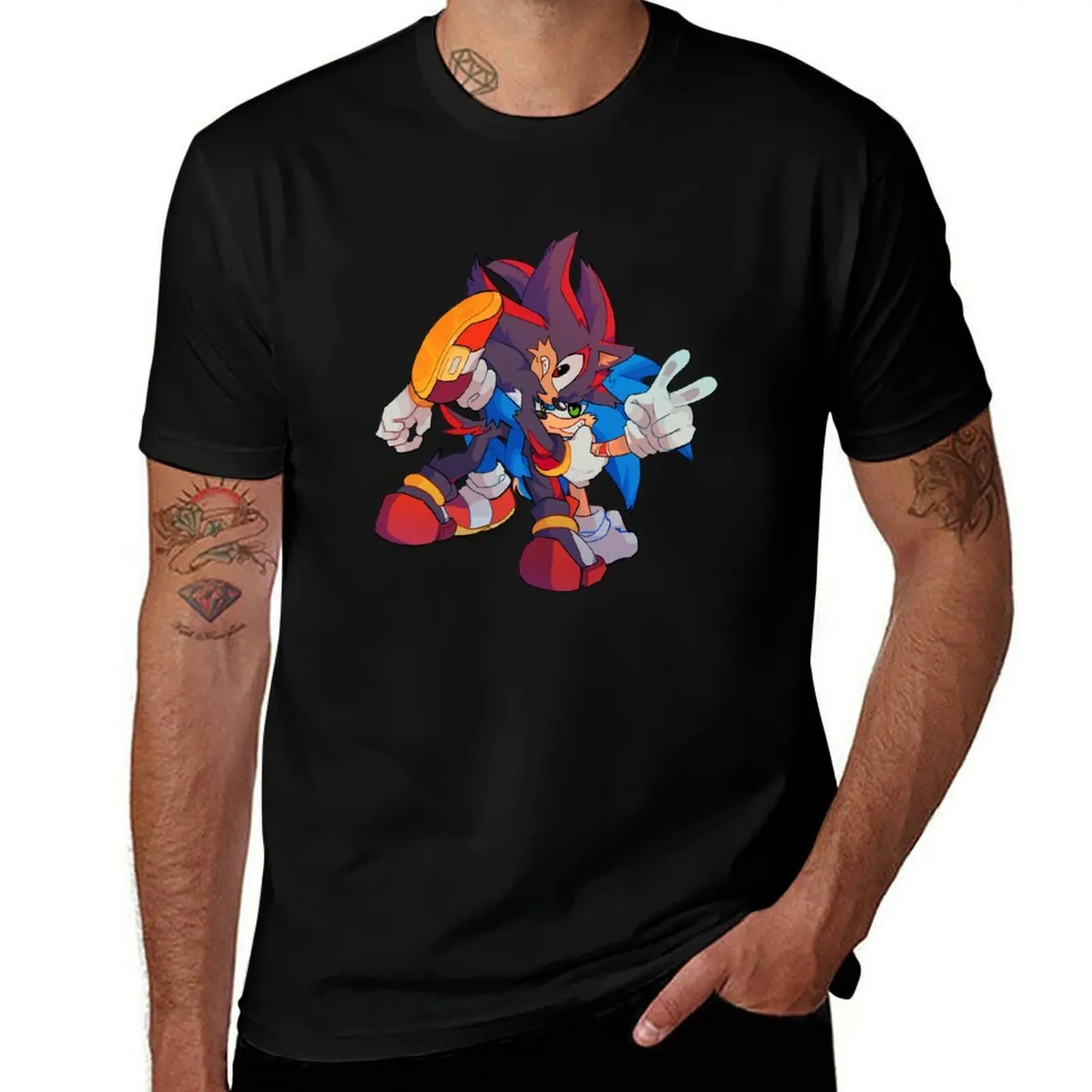 that one pose T-Shirt man t shirt cotton T-Shirt