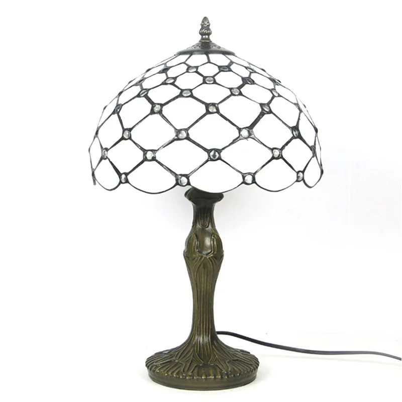 

Modern and simple, glass colored gypsy plug-in desk lamp, study bedroom eye protection lamp