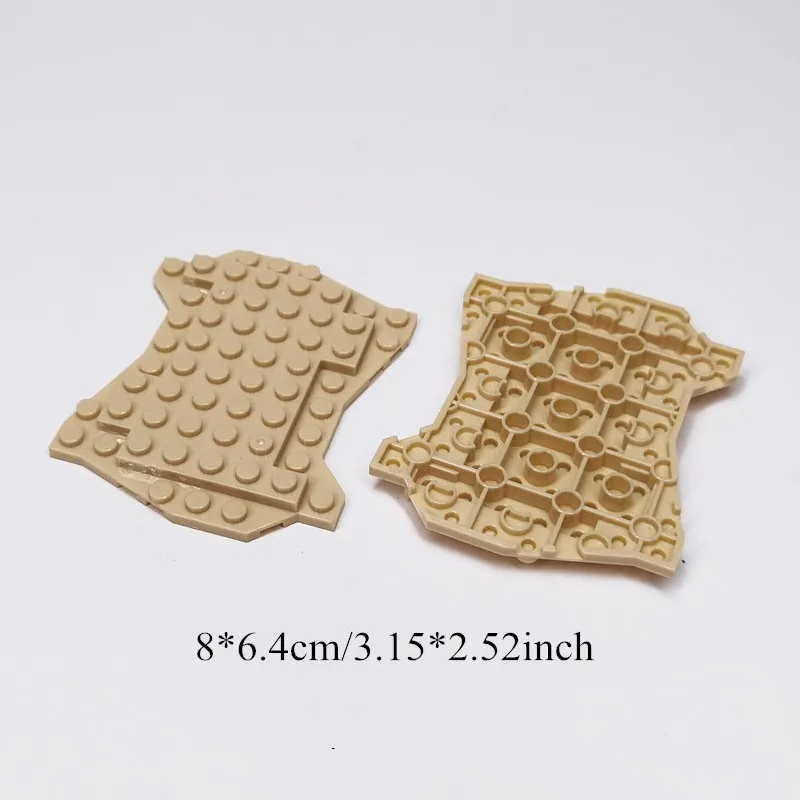 4Pcs Irregular Baseplate Building Blocks DIY Assembly Toy,Forest Garden Model Figures Parts Educational Bricks For Kids Gifts