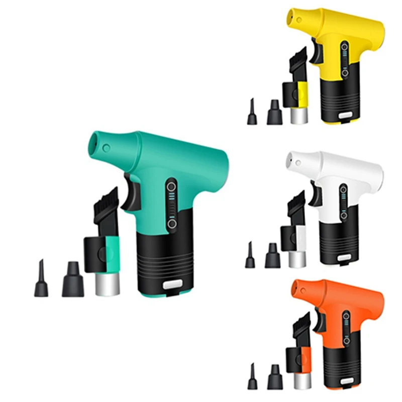 Fırçasız Motor Jet Fan 120.000 RPM Turbofan Yüksek Güçlü Toz Üfleyici Basınçlı Hava Silgi Klavye Temizleme Aracı Gri Dayanıklı