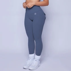 2025 Allure The Band Gym Leggings Damen Hohe Taille Strumpfhosen Hosen Pfirsich Hüfte mit Taschen Damen Workout Gym Leggings ATB Yoga Hosen