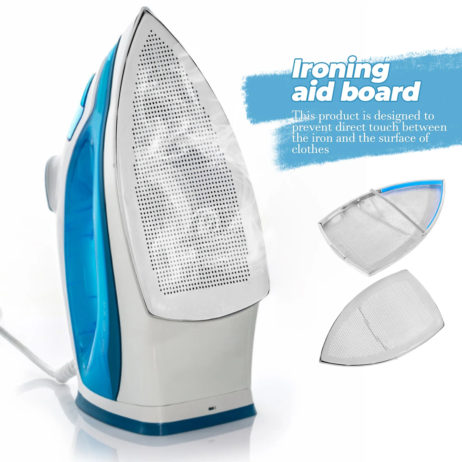 

Iron Base Set 0.3MM Cover Fits All Sizes Steam Protection Home Use Shoe Cover Bottom Ironing Aid Board