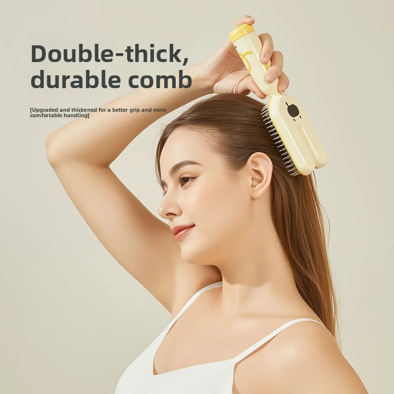 Magnetic Air Cushion Hair Brush Cute Cartoon Detangling Comb Abs Massage Hairbrush For Long Curly Wet Hair Women Home Salon Dail