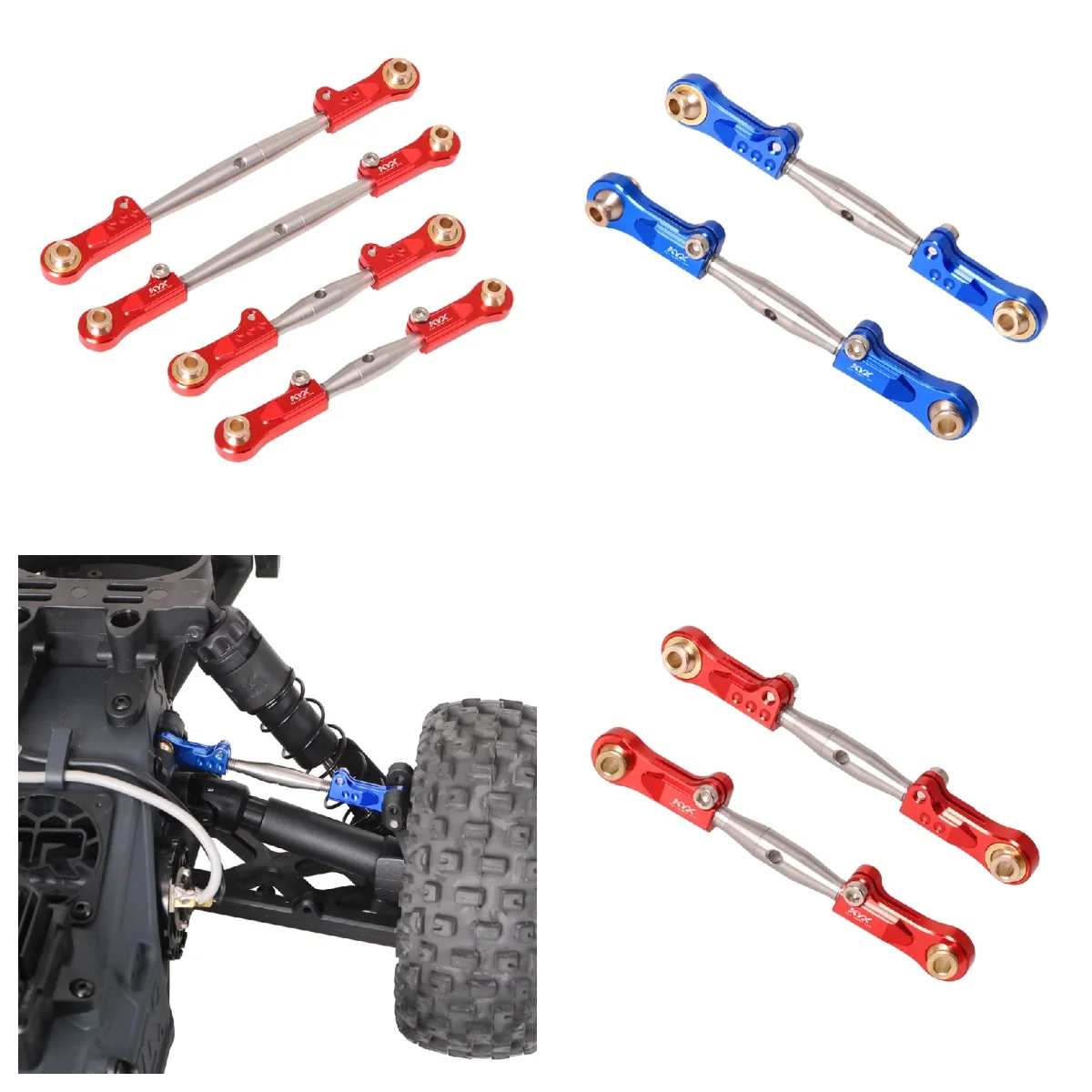 Arrma FURY MEGA 1/10 Two-wheel Drive Off-Road Vehicle Short Kit Metal Rear Tie Rod