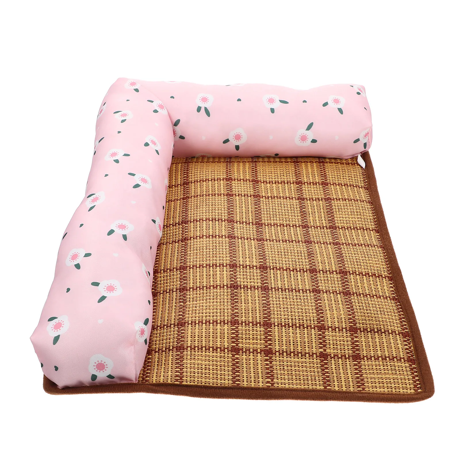 

Pad Dog Rattan Mat Outdoor Nest Cloth Summer Pet Bed Puppy Rattan Bed Summer Sleeping Mat Cooling Nest Pet Supplies