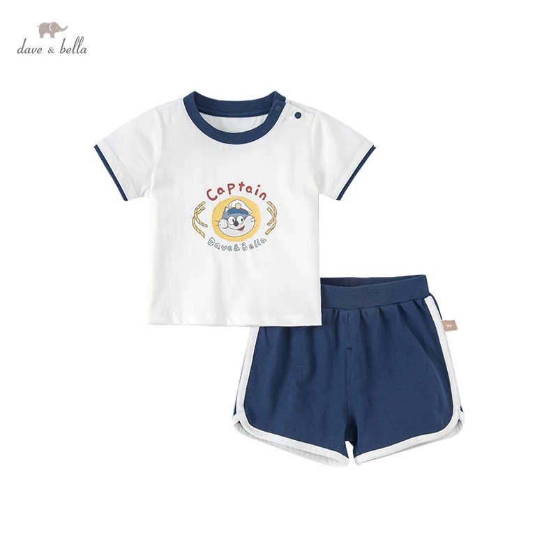 

Dave Bella Summer Kids Short Pants T-shirt Sets Children Boys Tracksuit Cotton Clothing Kid Birthday Gift DB2221942