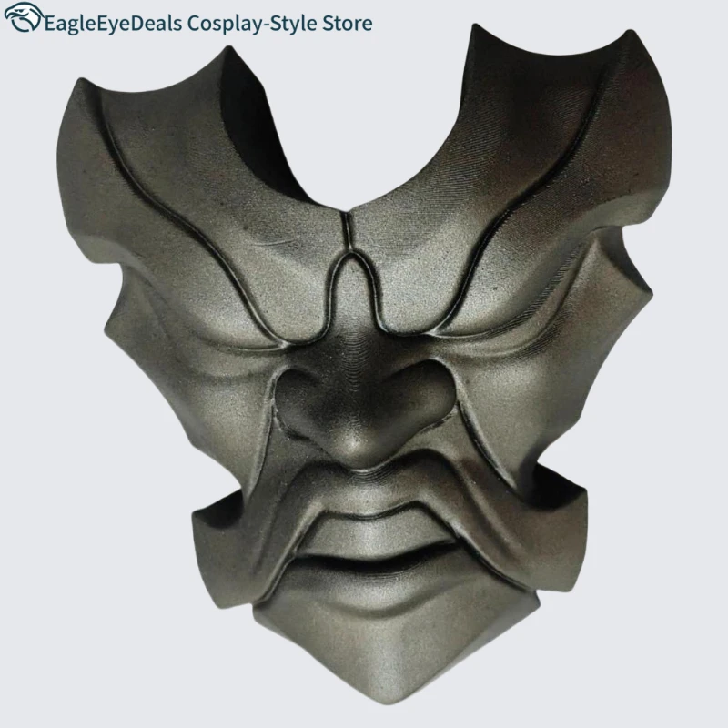 Gra Cosplay Yone Plastikowa maska i maski na talię dodają perukę Cos Rekwizyty - Anime Idealne dla League Cosplay na żywo i nie tylko! Dla kobiet mężczyzn