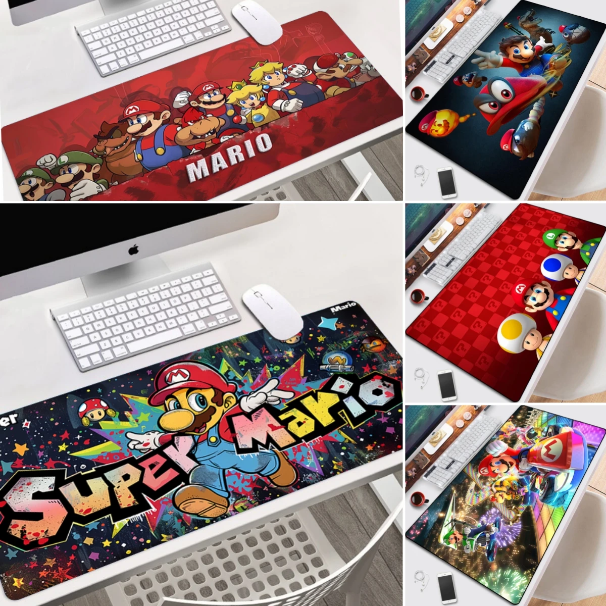 Large Mousepad XXL Super Mario Pad Keyboard Gaming Accessories Mouse Mats Game Office Computer Desk Mat table mats table mat