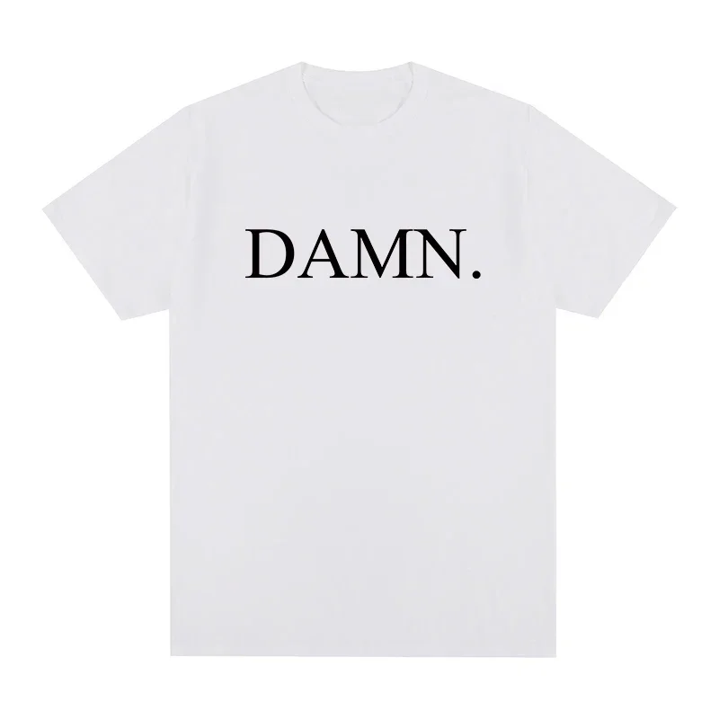 Summer DAMN Kendrick Lamar Print T-shirt Men Rapper Vintage Women Cotton Hip Hop Oversized Tshirt T Shirt Streetwear Top Tee