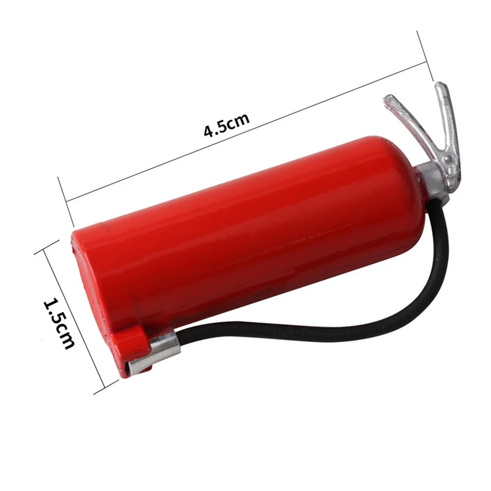 

1Pc 1:10 Plastic Scale Fire Extinguisher for Axial SCX10 D90 Climbing Truck Car Decorative Tools (Red)