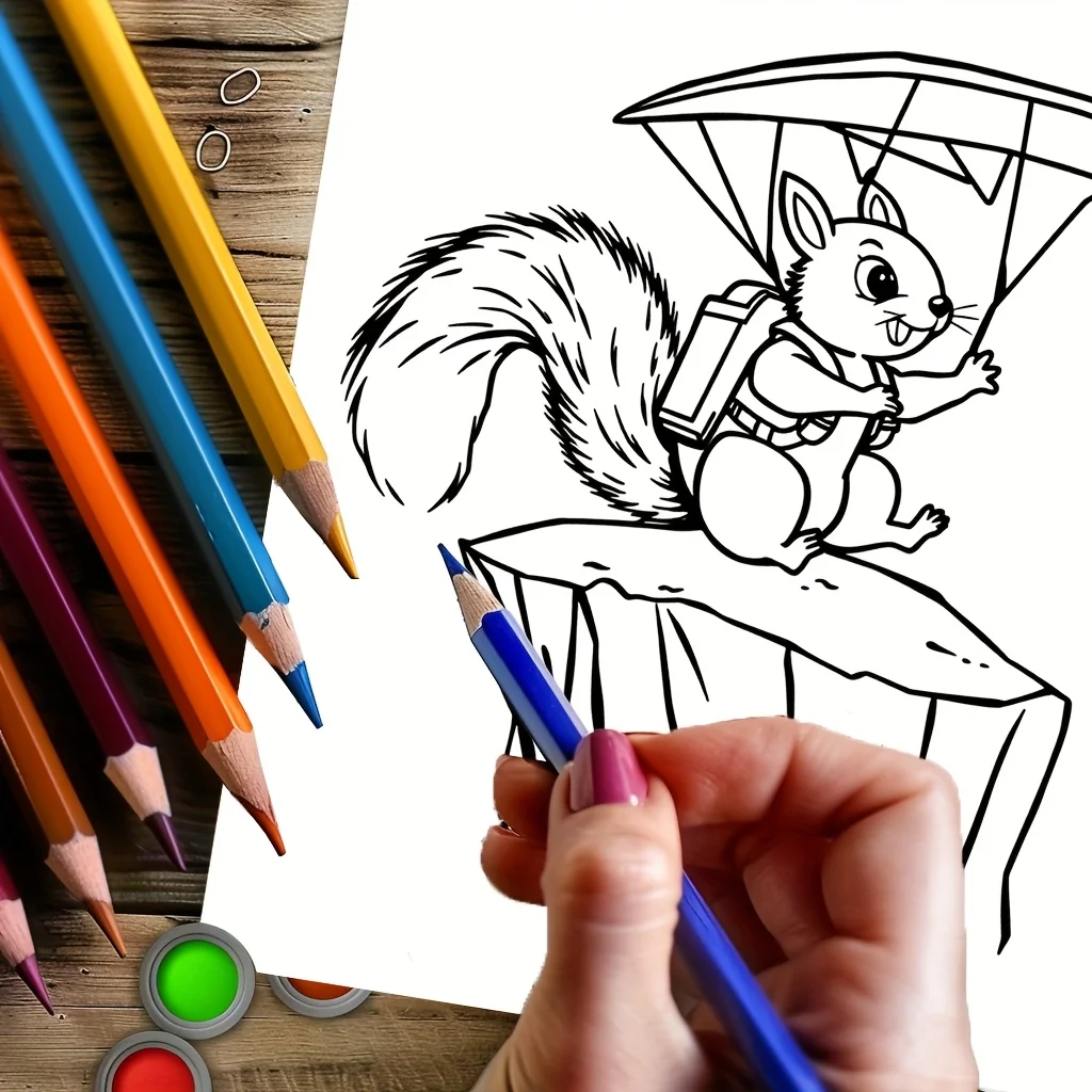 28 Halaman Buku Mewarnai Petualangan Hewan Lucu untuk Mengurangi Stres Dewasa |   Buku Mewarnai untuk Menghilangkan Stres dan Mengurangi Suasana Hati