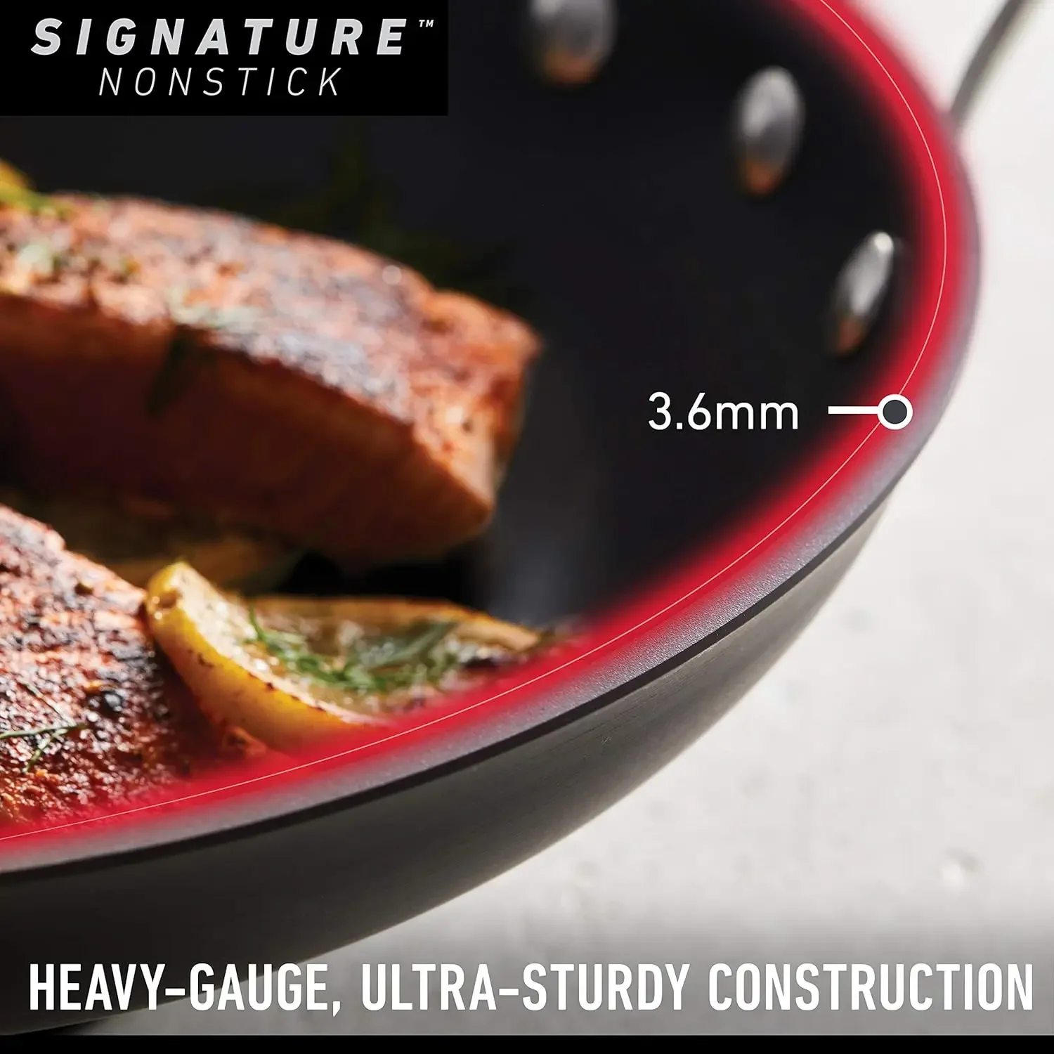 

XMSJ.Signature Hard-Anodized Nonstick 12-Inch Flat-Bottom Wok with Cover