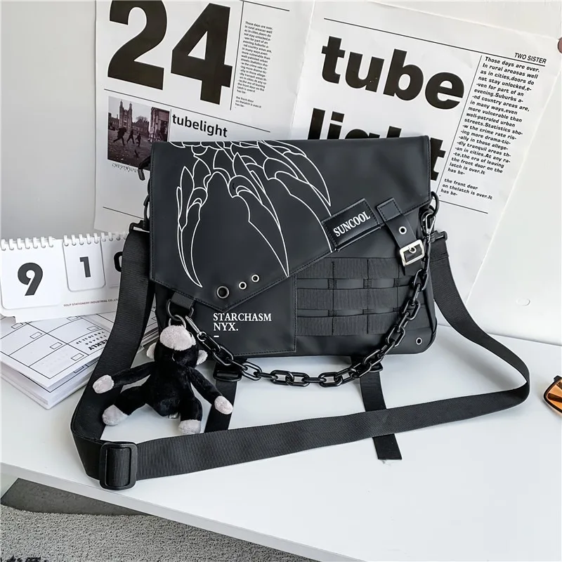 

Crossbody bag, couple, large capacity, trendy, versatile, cool, high-value student class, workwear, waterproof school bag