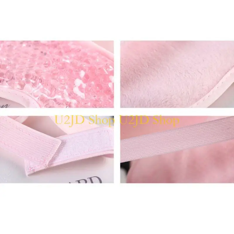 

U2JD Reusable PVC Gel Beads Eye Mask Flexible Sleeping Mask for Hot Cold Therapy