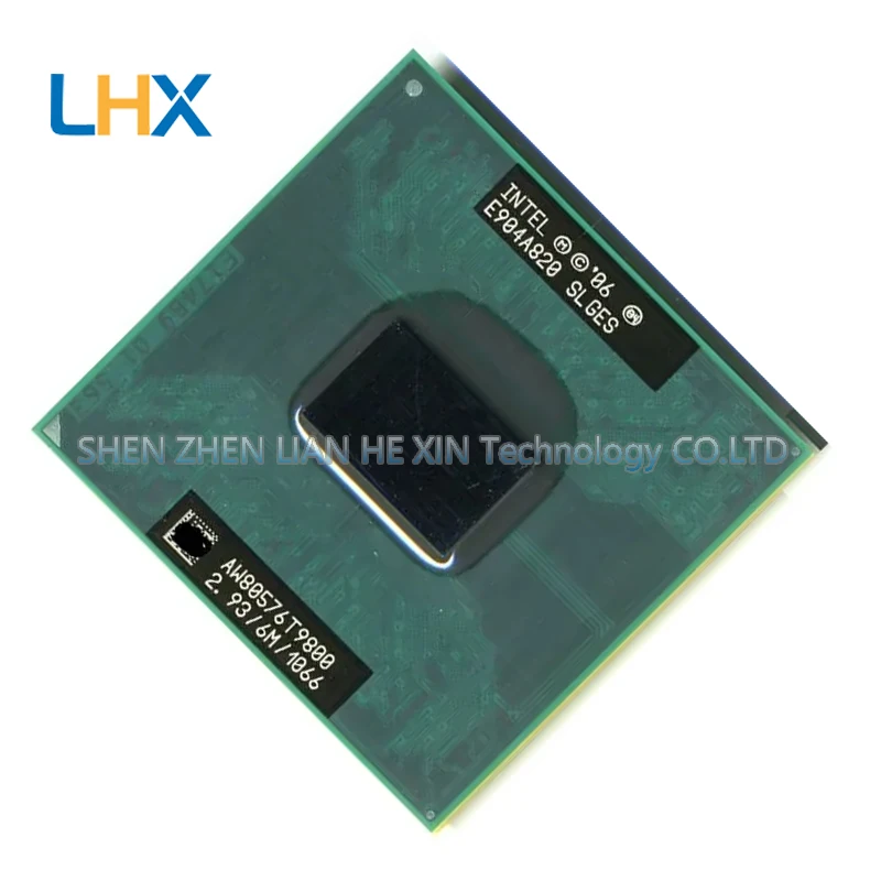 T9800 2.93GHz 6M 1066MHz 35W Dual-core dual-threaded CPU Processor