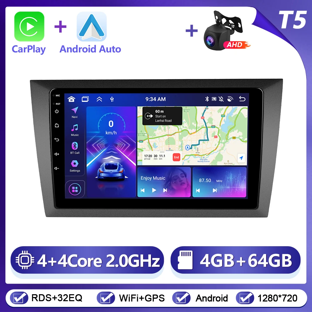 Podofo CarPlay Android Auto autoradio voor Volkswagen Golf 6 2010-2013 GPS Intelligent Systems Stereo Multimedia autoradio