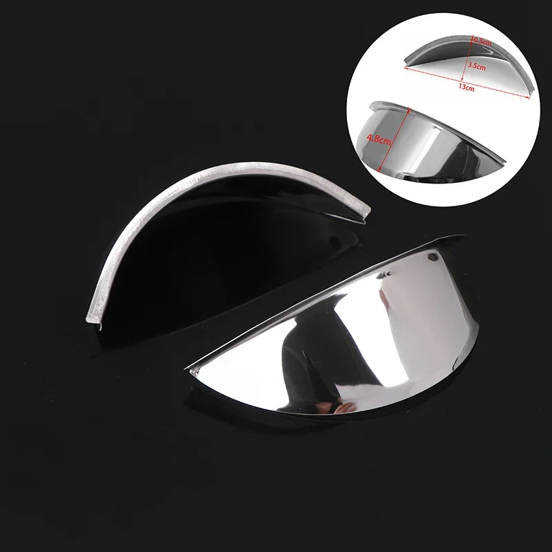 1 Stuk Universele Chrome Metal Scooter Koplamp Regendichte Cover 5.75 "/7" Voor Cafe Racer Motorfiets Voorlamp vizier