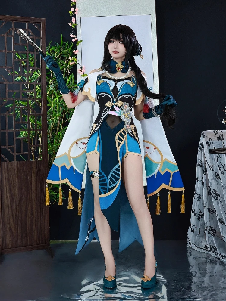 Ruan Mei-Juego de Cosplay Honkai: Star Rail Anime, vestido Sexy para mujer, traje de fiesta de Halloween, ropa de juego de rol, Stock