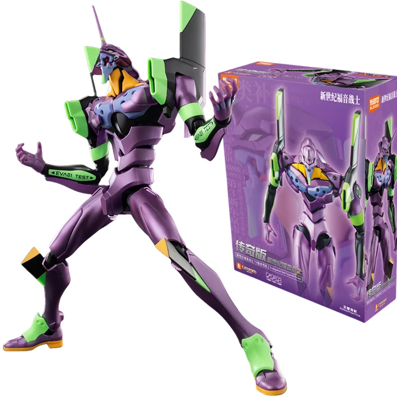 

Original Blokees Neon Genesis Evangelion TV Version EVANGELION-01 Action Figure Model Robot Assembled Toys Desktop Ornament Gift