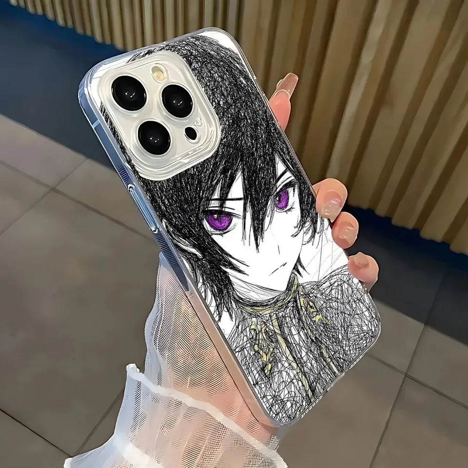 Luxury Comic Code Geass Phone Case For Xiaomi Redmi Note K60 15 14