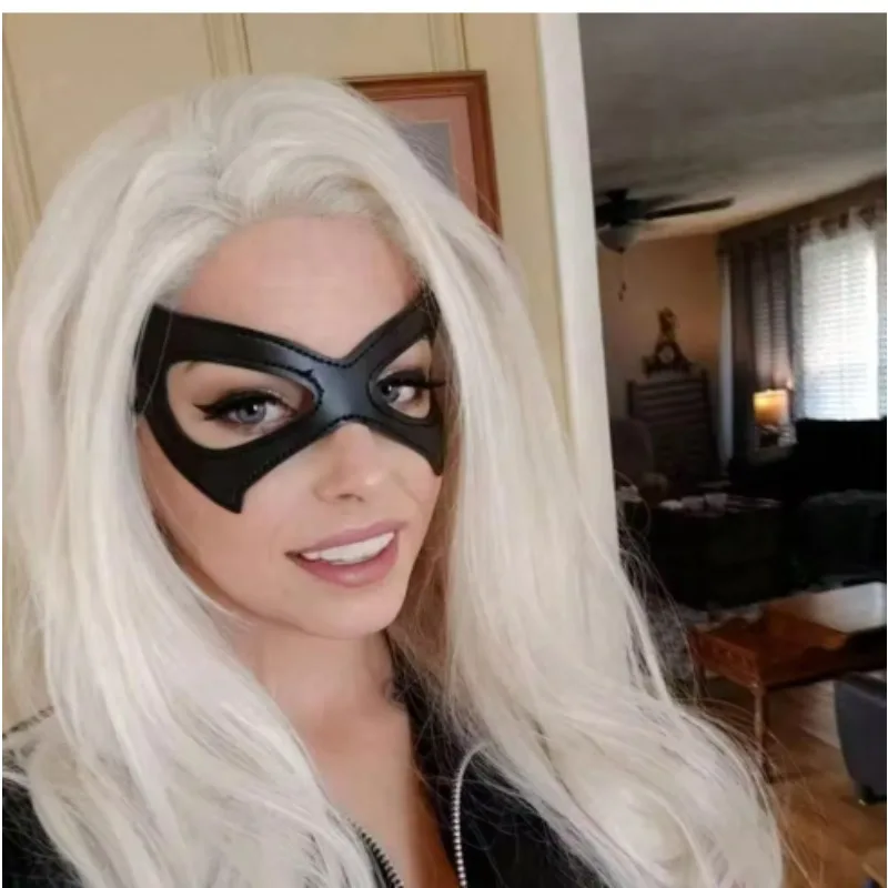 

Cat PU Leather Mask Black Gothic Punk Sexy for Women Halloween Masquerade Cosplay Role Play Accessories