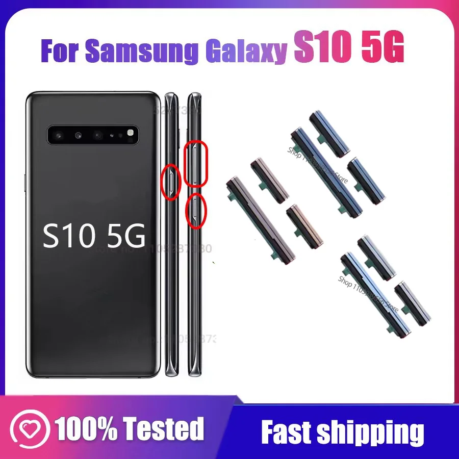 New Power Volume Button For Samsung Galaxy S10 5G G977 G977N G977U G977B G977 Phone New Housing Frame On Off Key Push Button