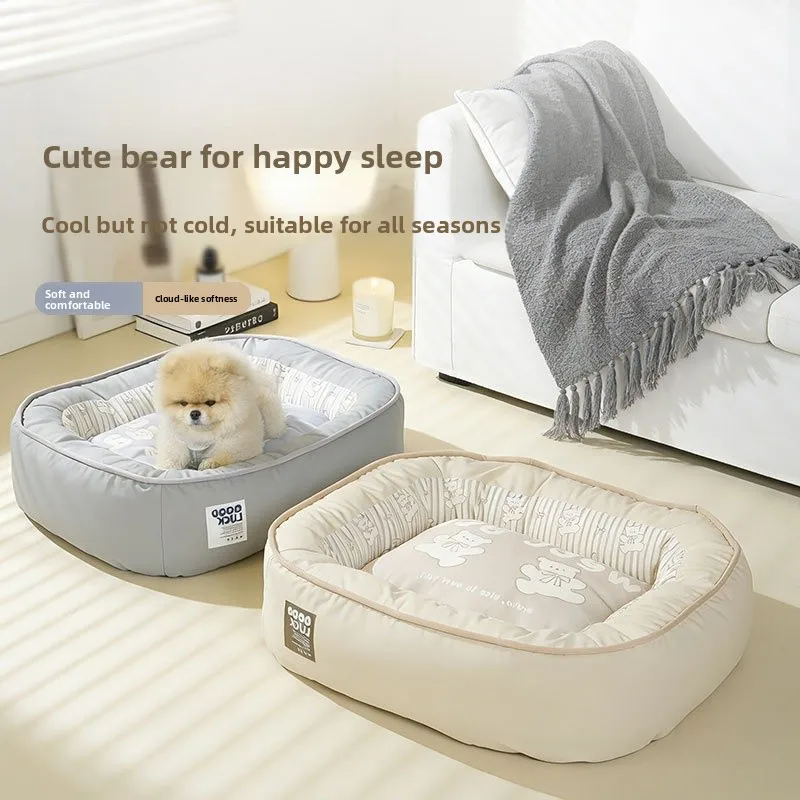 

Разборная лежанка-гнездо для собак, универсальная, всесезонная, двусторонняя, летняя, для крупных собак, для использования в помещении