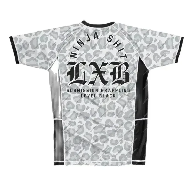 

LXB AJJ Fashion T Shirt LEVEL BLACK Gym Fitness Men T-shirt Oversized ADCC RASH GUARD Jersey Tops Children's Tees Clothing