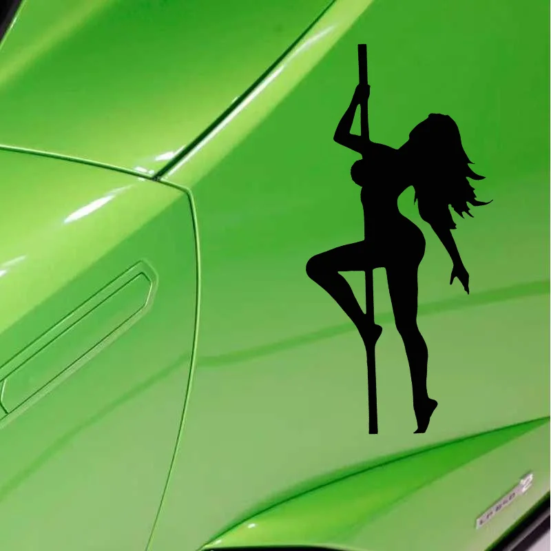 Vibrant Pole Dance PET Waterproof Sticker for Car Motorcycle Decoration