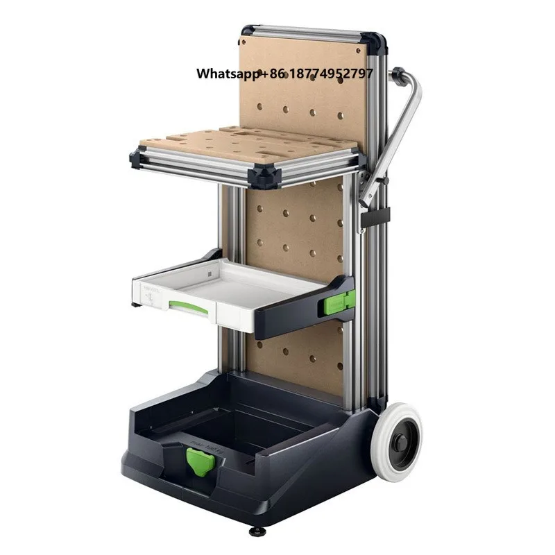 Portable Guangdong Imported Folding Mobile Workbench Tool Cart Heavy Duty Multipurpose Use Woodworking Workshop Garage 1 Year
